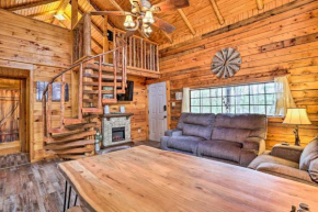 Broken Bow Log Cabin with Fire Pit, Pond, and Deck!